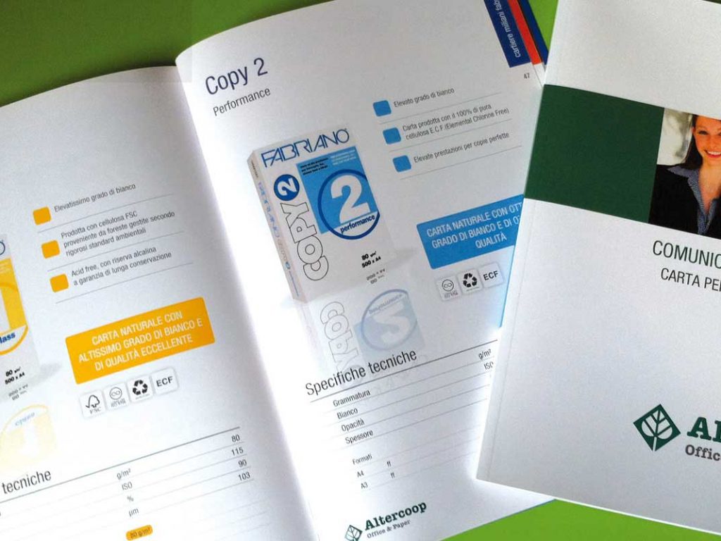Altercoop - Catalogo Paper brochure design bologna