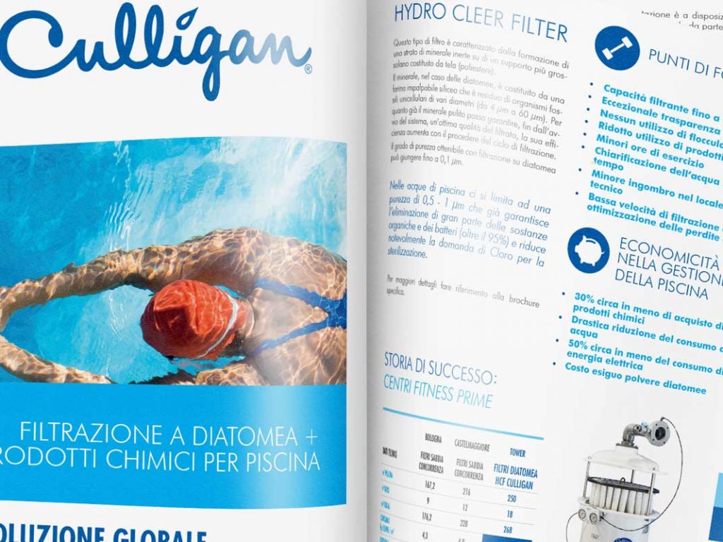 Culligan Italiana Spa brochure design bologna