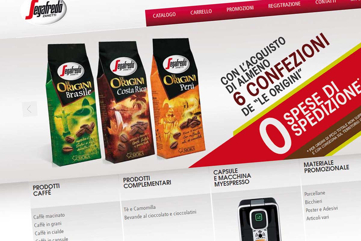 Segafredo Spa – Sito di ecommerce