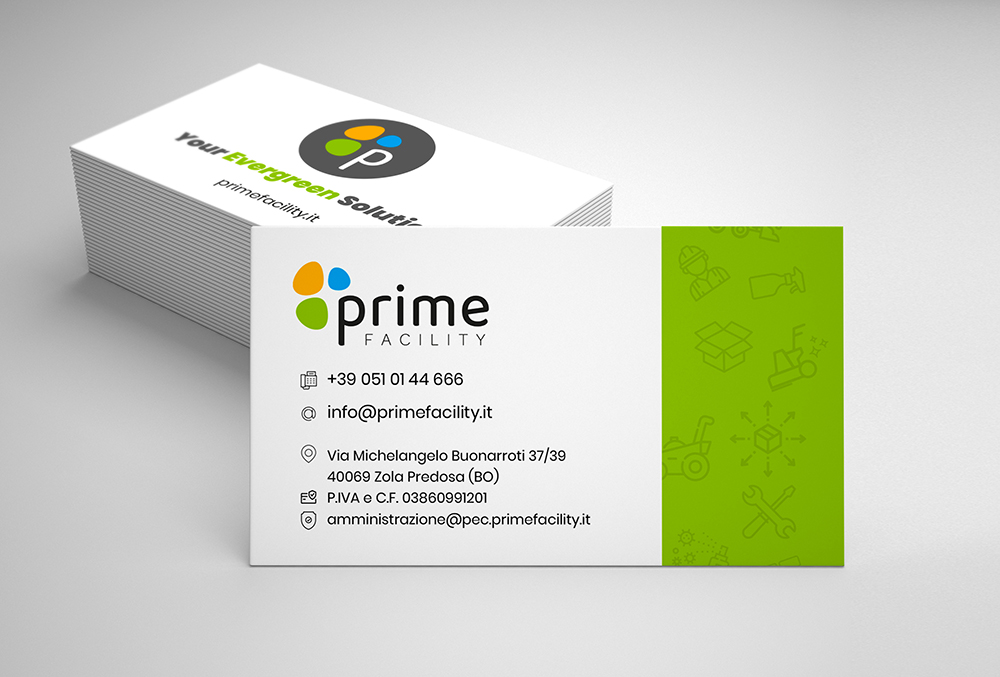 PRIME Facility Srl - Logo e immagine coordinata PRIME Facility Srl - Logo e immagine coordinata